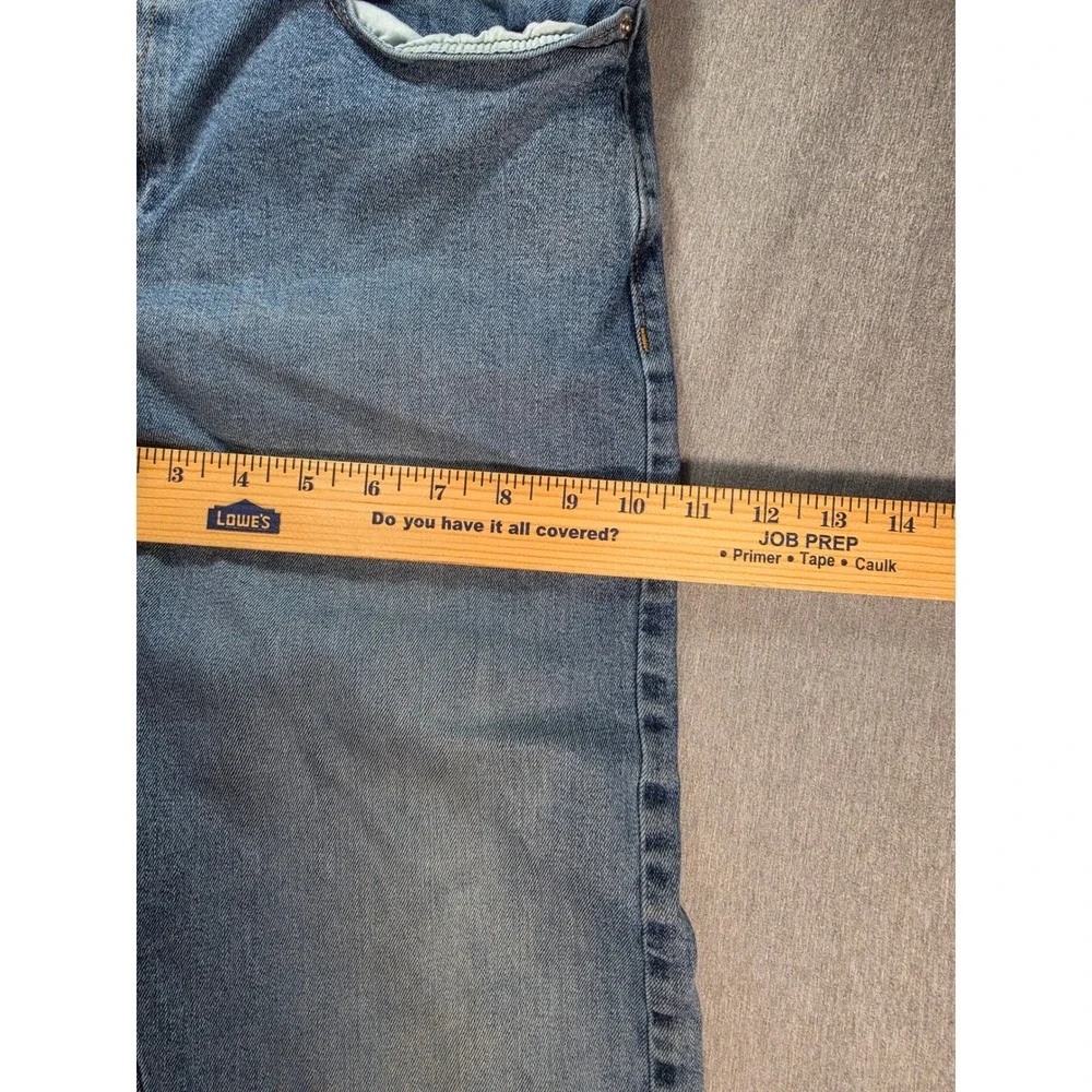Calvin Klein Jeans Mens 34x32 Light Wash Straight Leg Denim Blue Pants W34 L32